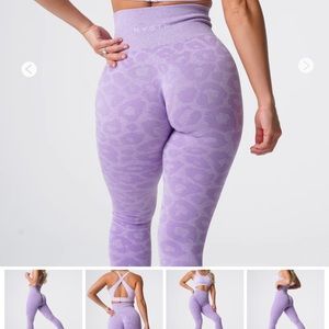 NVGTN Lilac Leopard seamless leggings